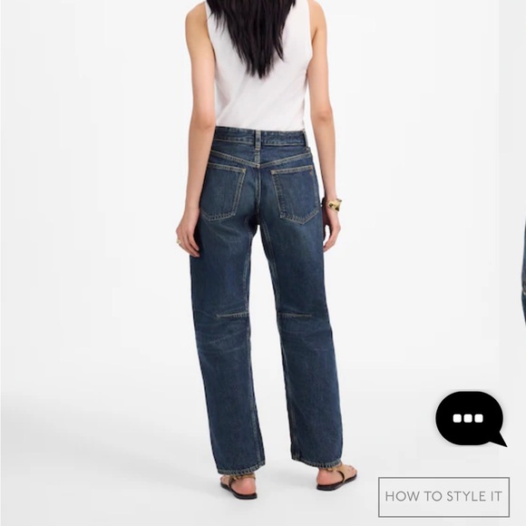 Madewell petite “dart barrel-leg” jean - Picture 4 of 8